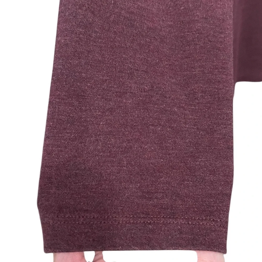 Mizzen+Main Performance Menswear Wine‎ Heather Quarter Zip Long Sleeve Shirt XXL